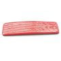 1980’s Vintage XL French Hair Clip in Red with Pearlescant Stripes, 4”, Unworn