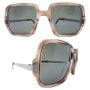 1970’s Neostyle Sunglasses, Brushed Metal Temples, Made in Germany, Unisex