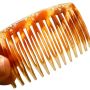 1950’s Vintage Tortoiseshell French Hair Comb w/ Rhinestones, Deadstock