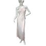 1930s/40s pink rayon nightgown with lace inserts Size S/M