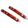 1970’s French Floral Hair Clips Barrettes in Red , 2.5” , Deadstock, Unworn