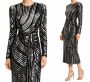 Vintage 90s Judith Ann Creations Sequined and Beaded Silk Cocktail Dress, Size XS