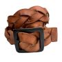 Y2K Woven Leather Belt 36/38 | Heavy Buckle | Rugged Hippie Boho Grunge