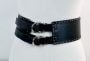 Vintage Michael Kors Black Leather Wide Belt