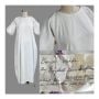 Vintage Primitive Whitewear, Cotton Handmade Nightgown, History with Provenance, Early 1900s