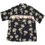 80s 90s Pierre Cardin Hawaiian Shirt Margarita Cocktail Palm Print