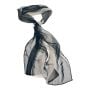 Vintage Vera Neumann Sheer Scarf in Black and White, Oblong 52” Head Scarf