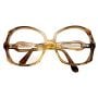 1970’s Oversized Tortoiseshell Italian Women's Glasses Frame, Angular Shape
