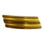 Charles Whaba Bar Barrette in Pearly Brown & Gold, 2.5”, Made in Belgium, Deadstock