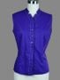 Vintage 50s Purple Sleeveless Blouse by Bobbie Brooks, Sz 36