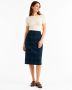 80s Blue & Green Tartan Plaid Straight Skirt w Pockets