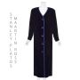 STANLEY PLATOS/MARTIN ROSS Vintage Full-Length Blue Velvet Evening Coat XL 14/16