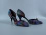 80's Plaid Spike Heels w/ Open Sides, Stuart Weitzman for Mr. Seymour, Sz 9B