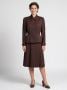 Vintage 1940s Brown Fitted Two Piece Suit by Swansdown