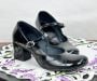 Vintage 80s Black Mary Jane Heels by Sweet Steps, Sz 7 1/2 B