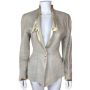 Vintage 1980s Thierry Mugler Linen Suit Jacket Ladies Size 40 Medium