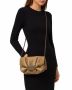 80s Tan Snakeskin Shoulder Bag / Gathered Pouch
