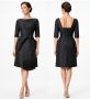 1950s–1960s Black Cocktail Dress with Sculptural Fringe Sash