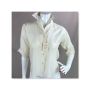 50s Deadstock Ivory Silk Blouse by Castle Peak, Sz 34