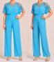 1990s Bali Crochet Embroidered Cutwork Jumpsuit, Turquoise Blue, New With Tags, NWT, Size M to L